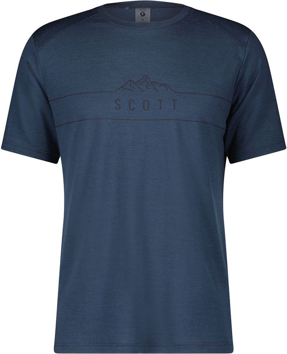 Scott Defined Merino T-shirt Met Korte Mouwen Blauw XL Man