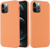 Hoesje Geschikt voor Apple iPhone 15 Pro - Compatibel met MagSafe - Back Cover met Magneet - Siliconen - Dun - Oranje