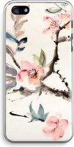 Case Company® - Coque iPhone 5 / 5S / SE (2016) - Fleurs japonaises - Coque souple pour téléphone - Protection tous côtés et bord d'écran