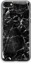 Case Company® - Hoesje geschikt voor iPhone 8 hoesje - Zwart Marmer - Soft Cover Telefoonhoesje - Bescherming aan alle Kanten en Schermrand