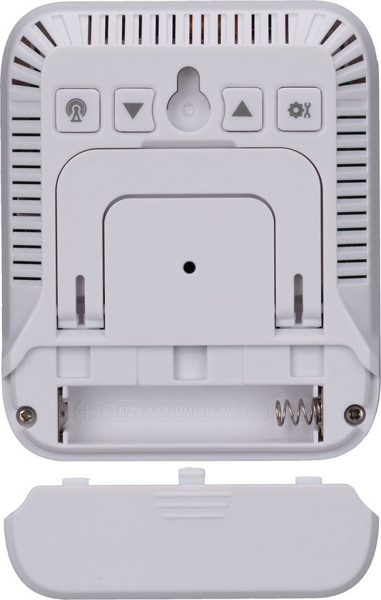 BRESSER Station météo - Climate Monitor thermo-hygromètre DCF - Set de 3 - Wit