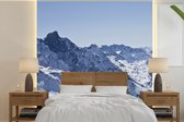 Papier Peint - Papier peint photo Alpes - Berg - Neige - Largeur 300 cm x Hauteur 300 cm