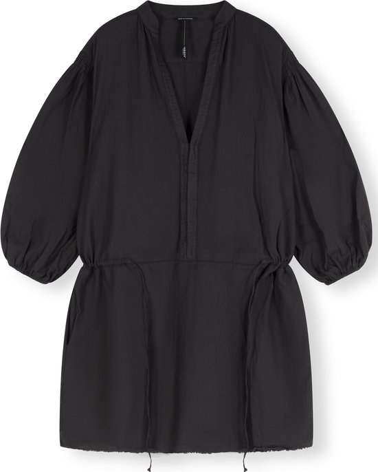 10DAYS Robe Tunique Robes Gaufrées Femme - Robe - Rok - Robe - Zwart - Taille XS