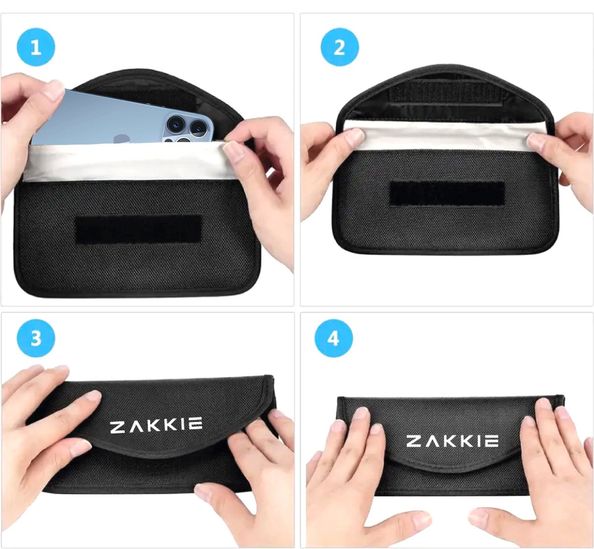 Pochette pour clé de voiture ZAKKIE bloquant le signal - Protège votre  voiture