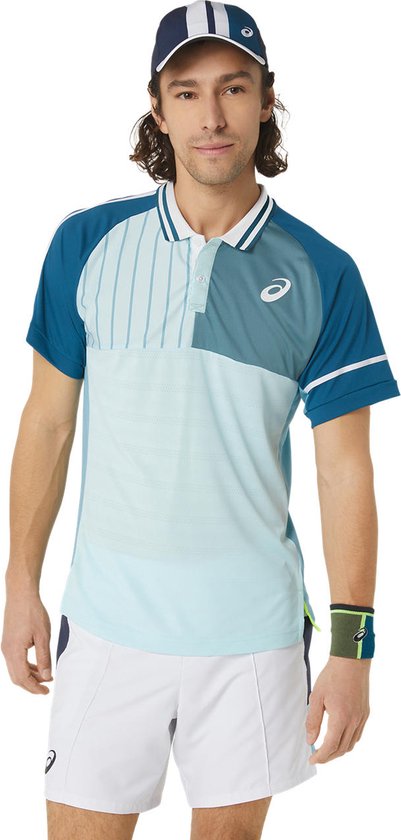 Asics Polo Shirt Match Heren Lichtblauw
