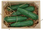 Magni speelgoed groenten komkommers in houten kistje
