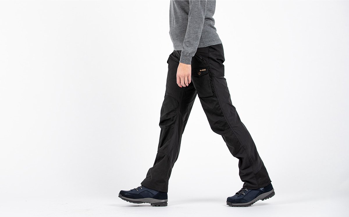 Fjallraven Nikka Curved W Dames Wandelbroek Dark Navy 44