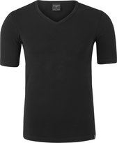 Schiesser 95/5 - heren T-shirt V-hals - zwart -  Maat S