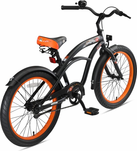 Bikestar 20 inch Cruiser kinderfiets, zwart van Bikestar — afbeelding 3