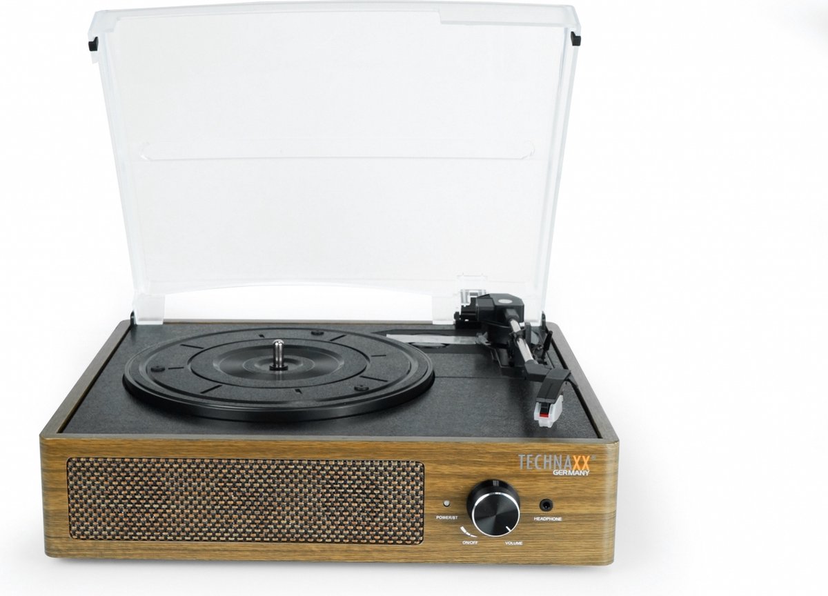 Technaxx TX-186 Retro platenspeler - Bluetooth 5.0 - Met opnamefunctie - Stereo - Bruin