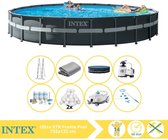 Intex Ultra XTR Frame Zwembad - Opzetzwembad - 732x132 cm - Inclusief Onderhoudspakket, Filterbollen, Onderhoudsset en Zwembad Stofzuiger