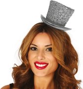 Fiestas Guirca - Kleine hoed met elastiek Zilver