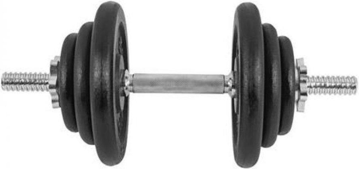 Gorilla Sports Gyronetics Dumbell 20 kg Gietijzer (25 mm) Verstelbaar
