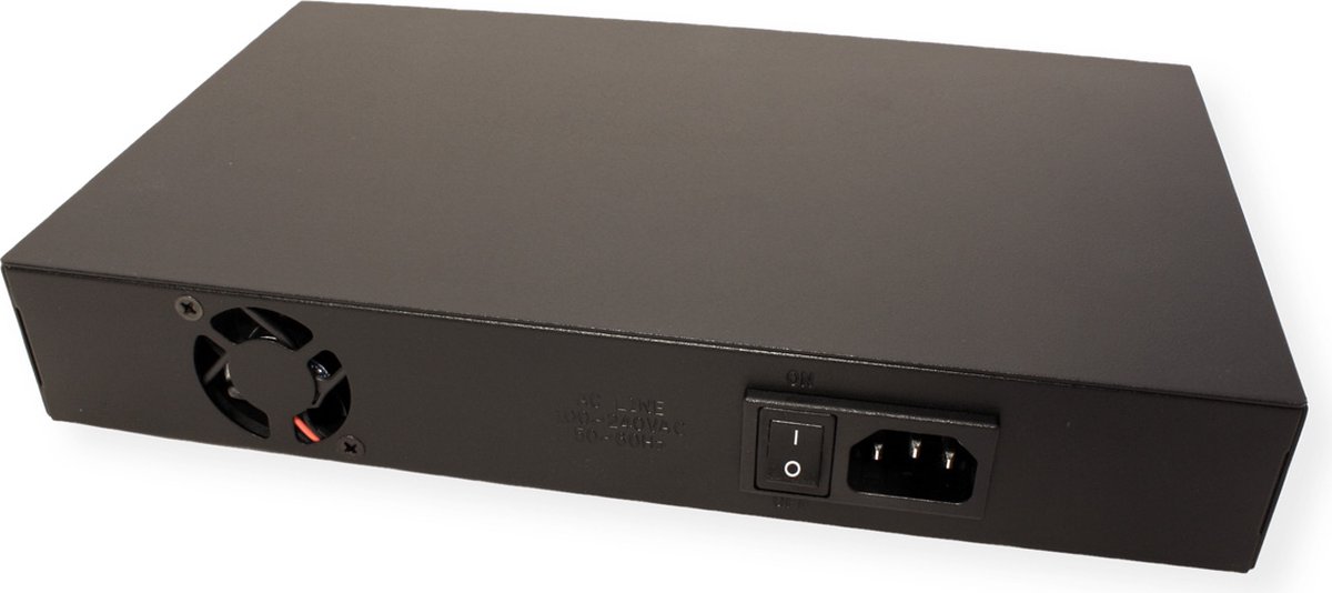 ROLINE PoE Fast Ethernet Switch, 8-Poorts, (8x PoE), 19" Inbouw