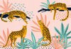Fotobehang - Vlies Behang - Luipaarden - Panters - Jaguars - 312 x 219 cm