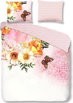 Dekbedovertrek Good Morning nr.2055 roze Maat: 155x220+1-80x80cm