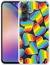 Coque Cazy adaptée au Samsung Galaxy A54 Rainbow Hartjes