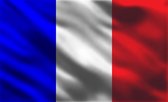 Fotobehang - Vlies Behang - Vlag van Frankrijk - Franse Vlag - 254 x 184 cm