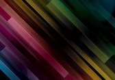 Fotobehang - Vlies Behang - Kleurrijke Strepen - 208 x 146 cm