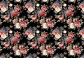 Fotobehang - Vlies Behang - Vintage Bloemen - 368 x 280 cm