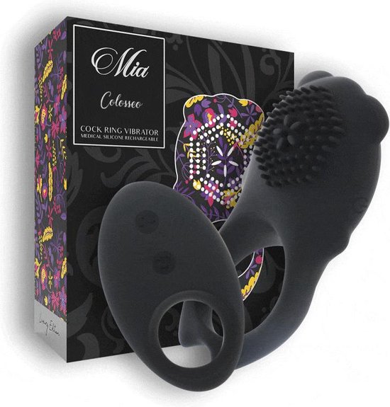 MIA | Mia Colosseo Cock Ring Remote Control Black | Best Seller | Sex Toys voor Mannen | Sex Toys voor Couple