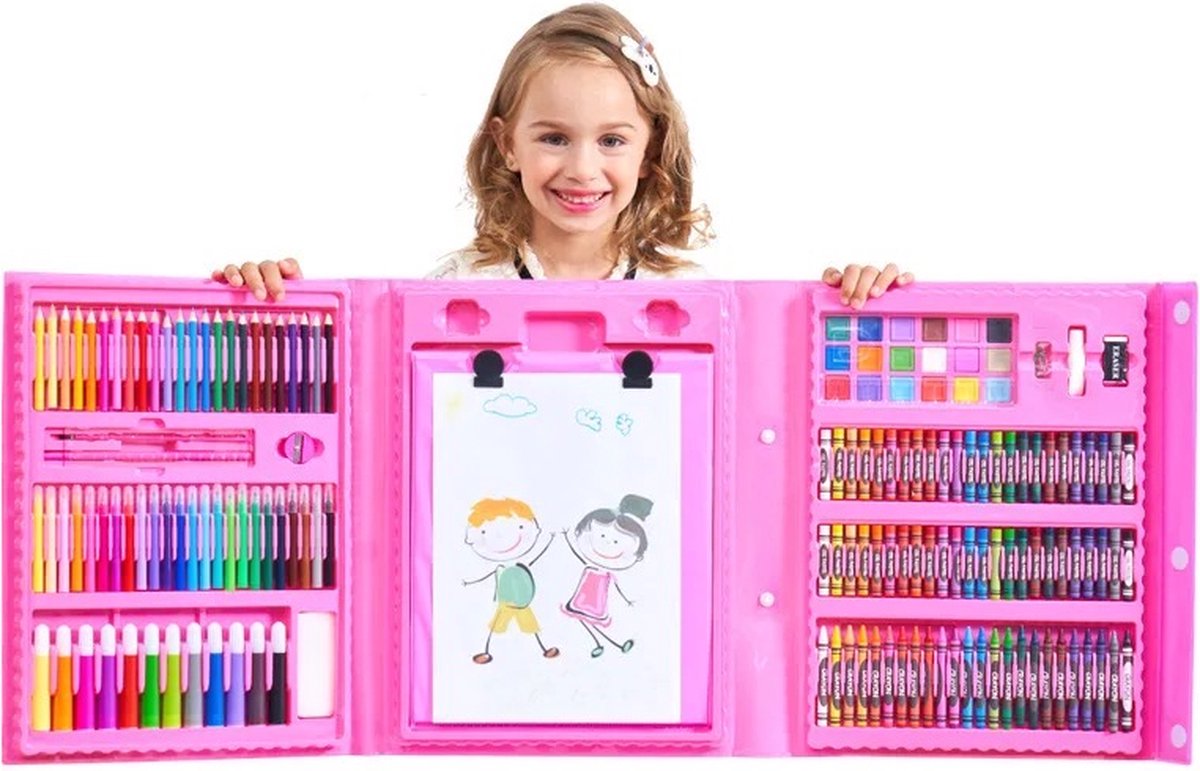 Boîte à dessin Cliste - 208 pièces - Set Art - Boîte de créativité pour  enfants - | bol
