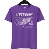 A Vintage Motorcycle Addict Est 1993 | Retro Verjaardag Motor Cadeau Shirt - T-Shirt - Unisex - Dark Purple - Maat S