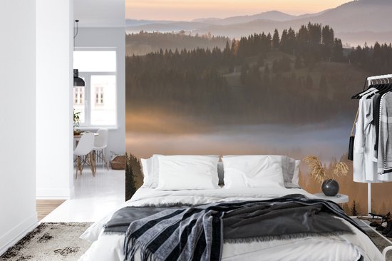 Papier peint photo Forêt dans la brume - Papier peint non tissé - 400 x 280 cm