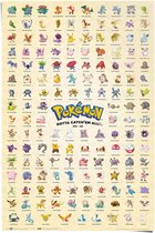 REINDERS Pokémon - Kanto 151 - Poster 61x91,5cm - décoration murale, décoration murale, chambre d'enfant