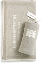 Green Petition – Calm Clay Sport, Sauna & Yoga Handdoek - licht grijs - 180 x 100 cm