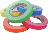 Pro  - Gaff neon gaffa tape 19mm x 22,8m kleuren pakket