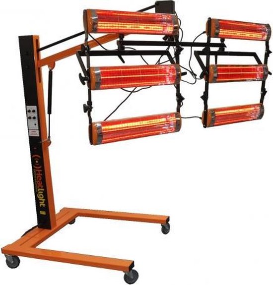 Heatlight infrared paint dryer 6000W in 2 variants with standard