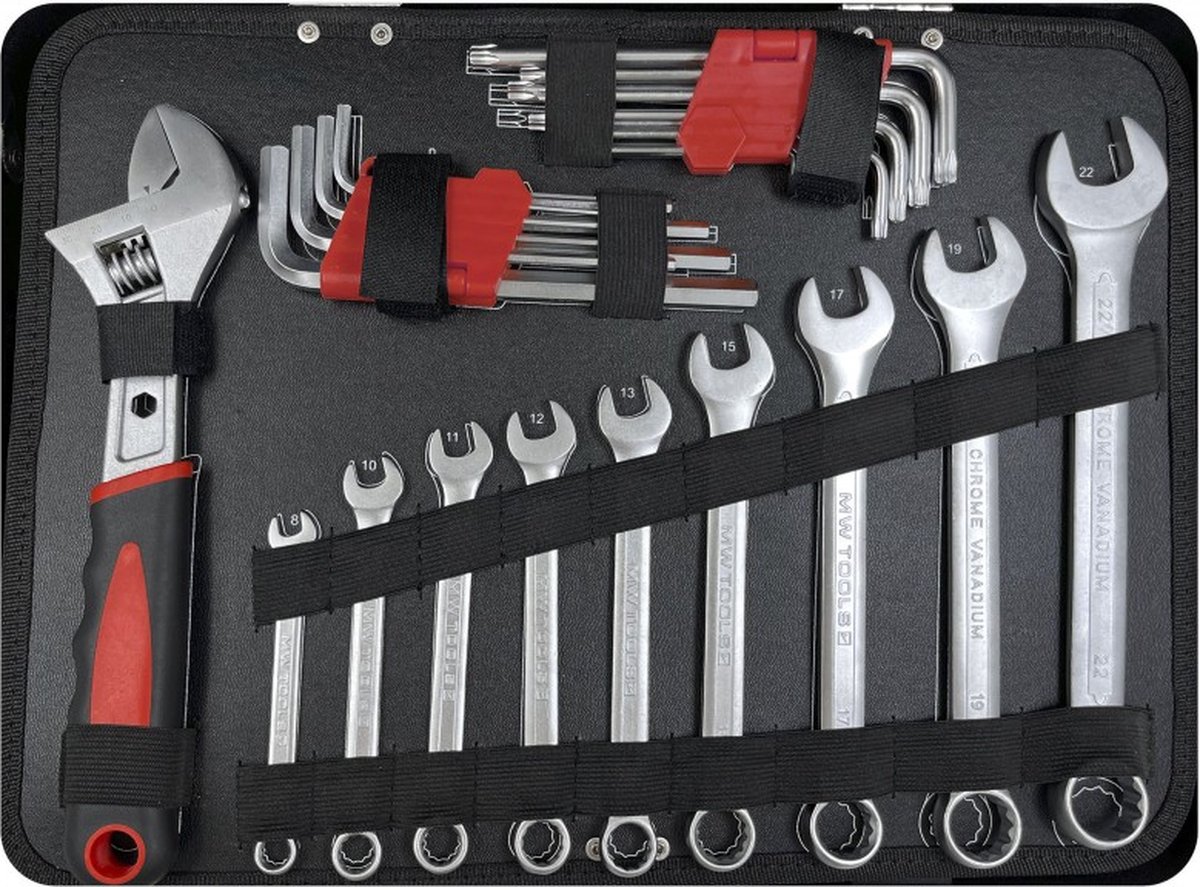 STANLEY Valise de Maintenance - 142 Pièces - Pinces et coupe-touts, clé à  molette, niveau, mesure, tournevis, scie à métaux, cutter, outils pour