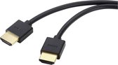 SpeaKa Professional HDMI Aansluitkabel HDMI-A-stekker, HDMI-A-stekker 3.00 m Zwart Ultra HD (8K), High Speed HDMI, Flex