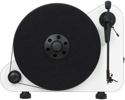 Pro-Ject VT-E R OM5e Platenspeler – Verticale Weergave - Plug & Play - Hoogwaardige Geluidskwaliteit – Wit