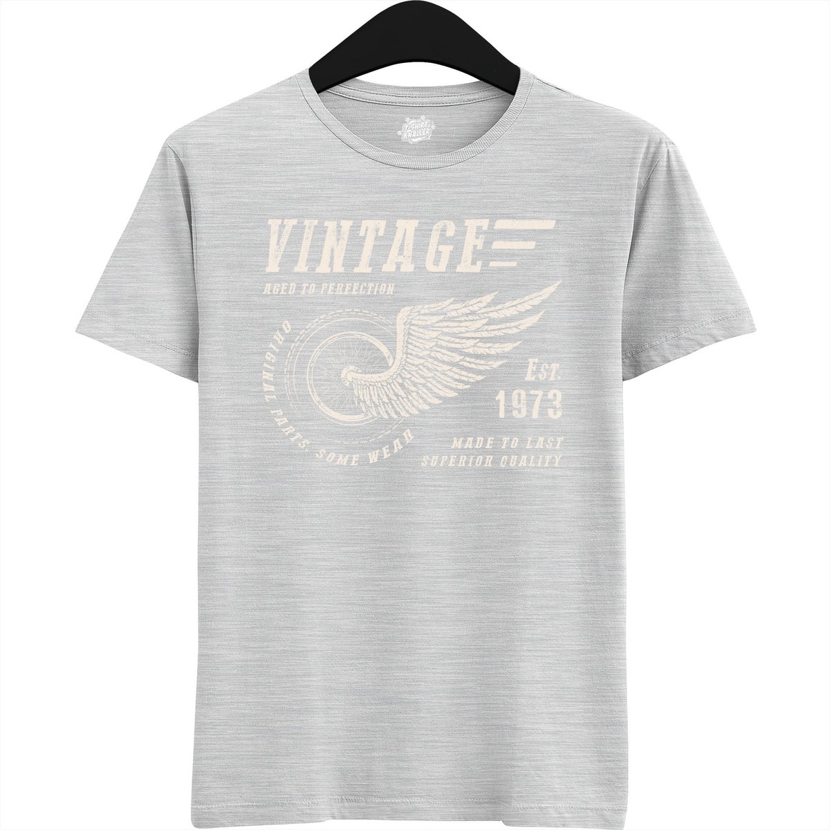 A Vintage Motorcycle Addict Est 1983 | Retro Verjaardag Motor Cadeau Shirt - T-Shirt - Unisex - Ash Grey - Maat S