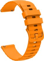 Bracelet en Siliconen - Compatible avec Huawei Watch GT 2 42mm/GT 3 42mm/GT 3 Active 42mm/GT 3 Pro 43mm/GT 3 Elegant - Orange