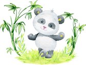 Fotobehang Panda En Bamboe - Vliesbehang - 368 x 280 cm