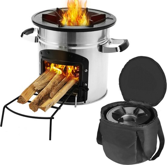 Réchaud de camping à Charbon de bois portable pour la cuisine en Plein air  , le gril