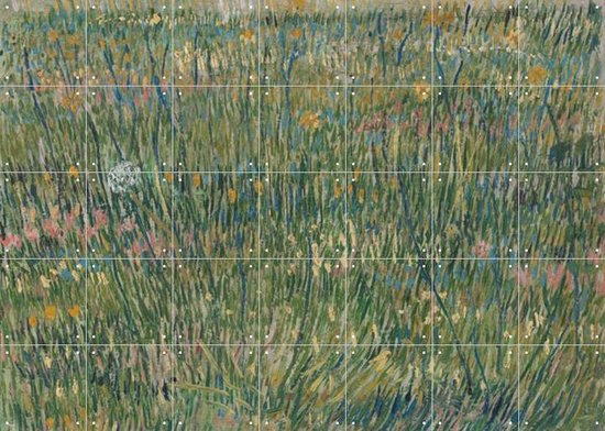 IXXI Patch of Grass - Vincent van Gogh - Wanddecoratie - 100 x 140 cm