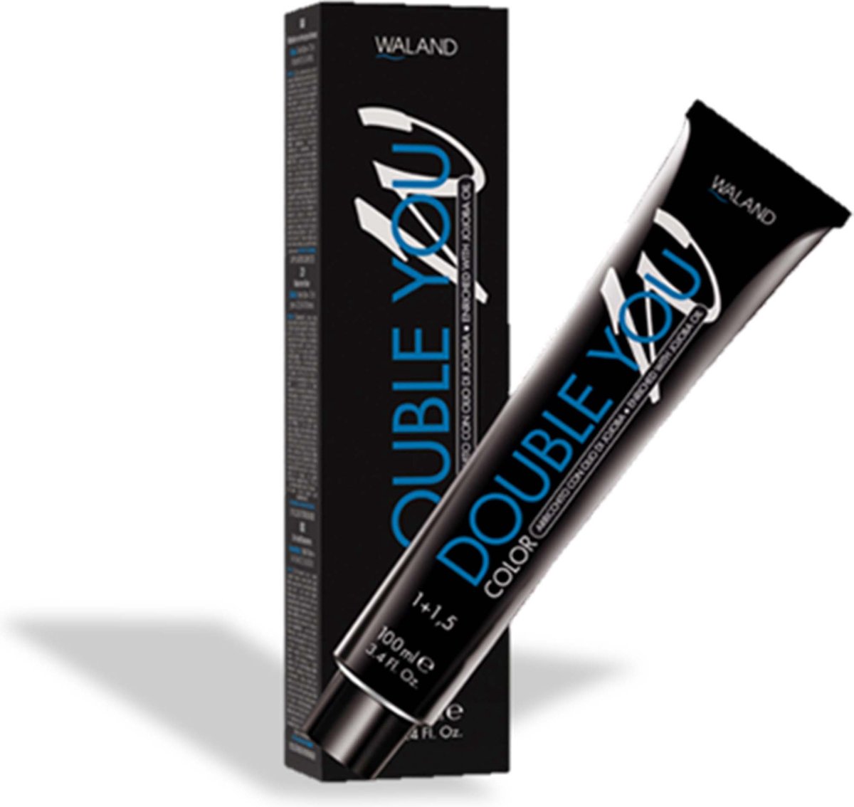 Waland Double You Color Haarkleuring Creme Permanent 100ml - 08.44 Intense Copper Light Blonde / Intensives Hellkupfer Blond