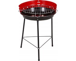Rechte ronde houtskoolgrill, 41x33.5x46.5cm
