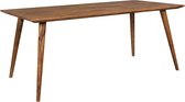 Table de salle à manger Rootz 180 x 80 x 76 cm Bois massif rustique Sesham - Table à manger maison de campagne Design - Table de salle à manger grande - 6 - 8 personnes