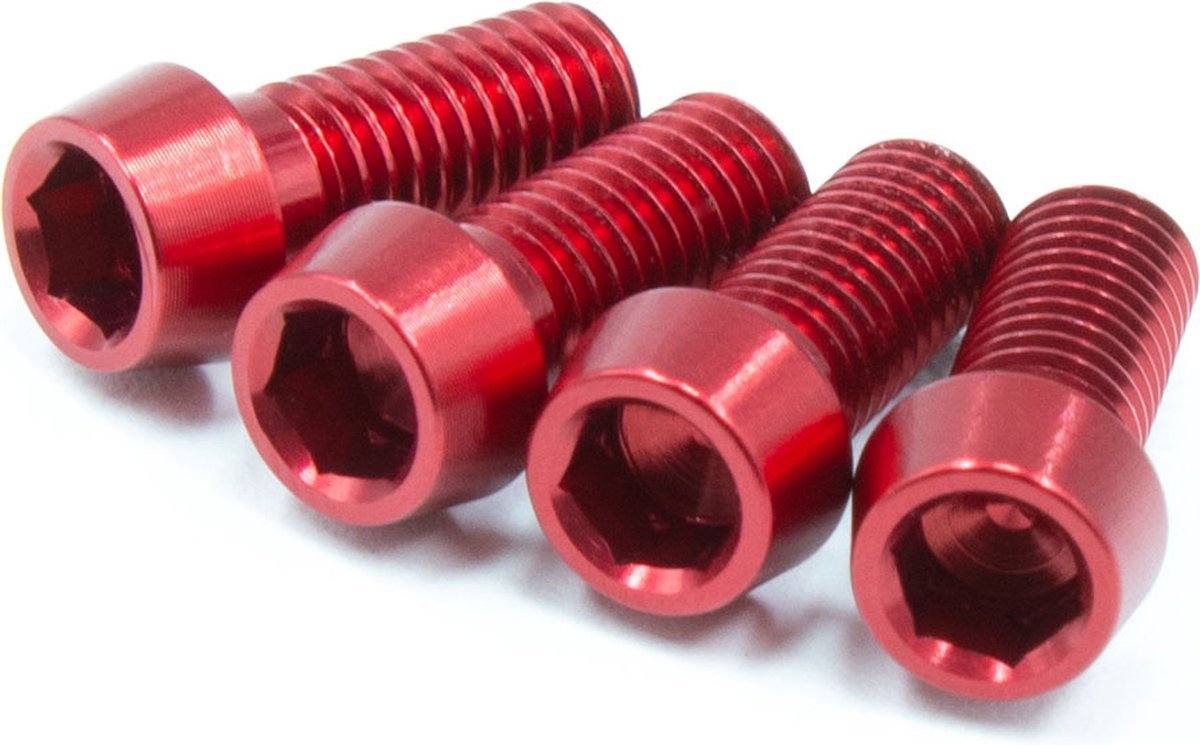 JRC-Components Bottle Cage Bolts | 4pcs Red