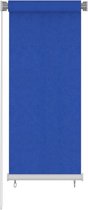vidaXL - Rolgordijn - voor - buiten - 60x140 - cm - HDPE - blauw