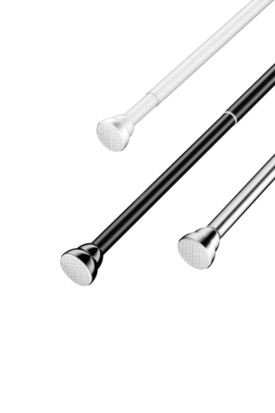 Tringle à Rideau Extensible PLAY IT - 167-300cm - Tringle à Rideau Autocollante - Wit