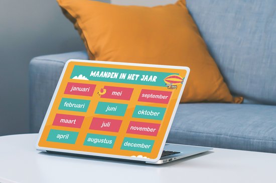 Autocollant pour ordinateur portable - 13,3 pouces - Chambre d'enfants - Éducatif - Années - Meiden - Garçons - Enfants - 31x22,5 cm - Autocollants pour ordinateur portable - Skin pour ordinateur portable - Couverture