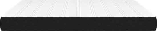 vidaXL Matelas à ressorts ensachés Noir 180 x 200 x 20 cm Tissu