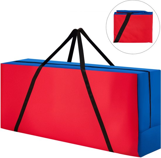 COSTWAY 4 winnen spelopbergtas, draagtas voor Jumbo 4 winnende spel-draagtas met ergonomische handgreep en duurzame ritssluiting, (spel niet inbegrepen) (klein)