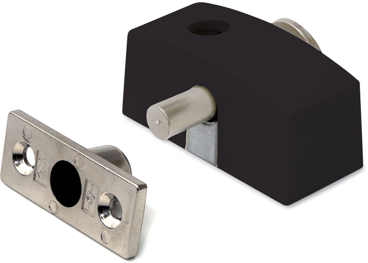 Oplegslot - Zwart - Zamac - Dulimex - Dulimex smal buitendraaiend 75x33mm, zwart